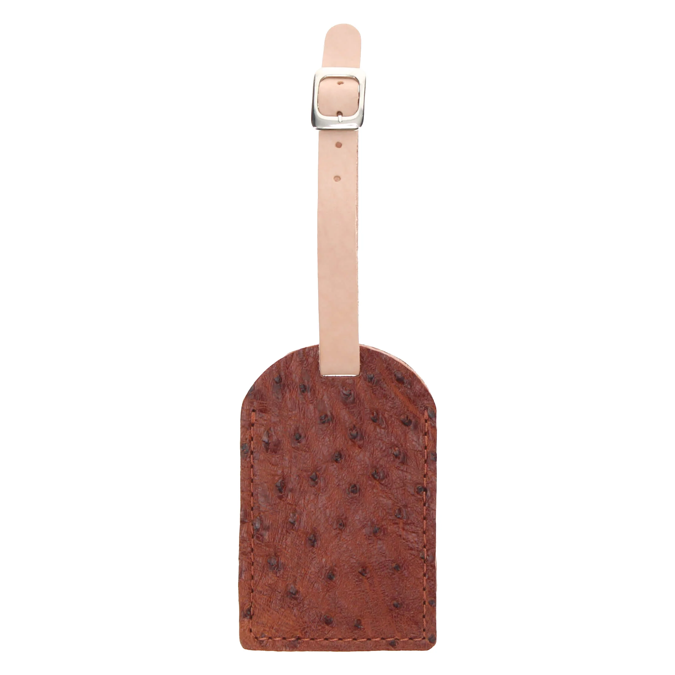 Full Quill Ostrich Luggage Tag